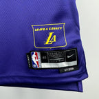 Lakers ChestLogo City Jersey in Purple Flatlay 006