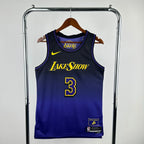 Lakers FrontFull City Jersey in Purple Hanging 012