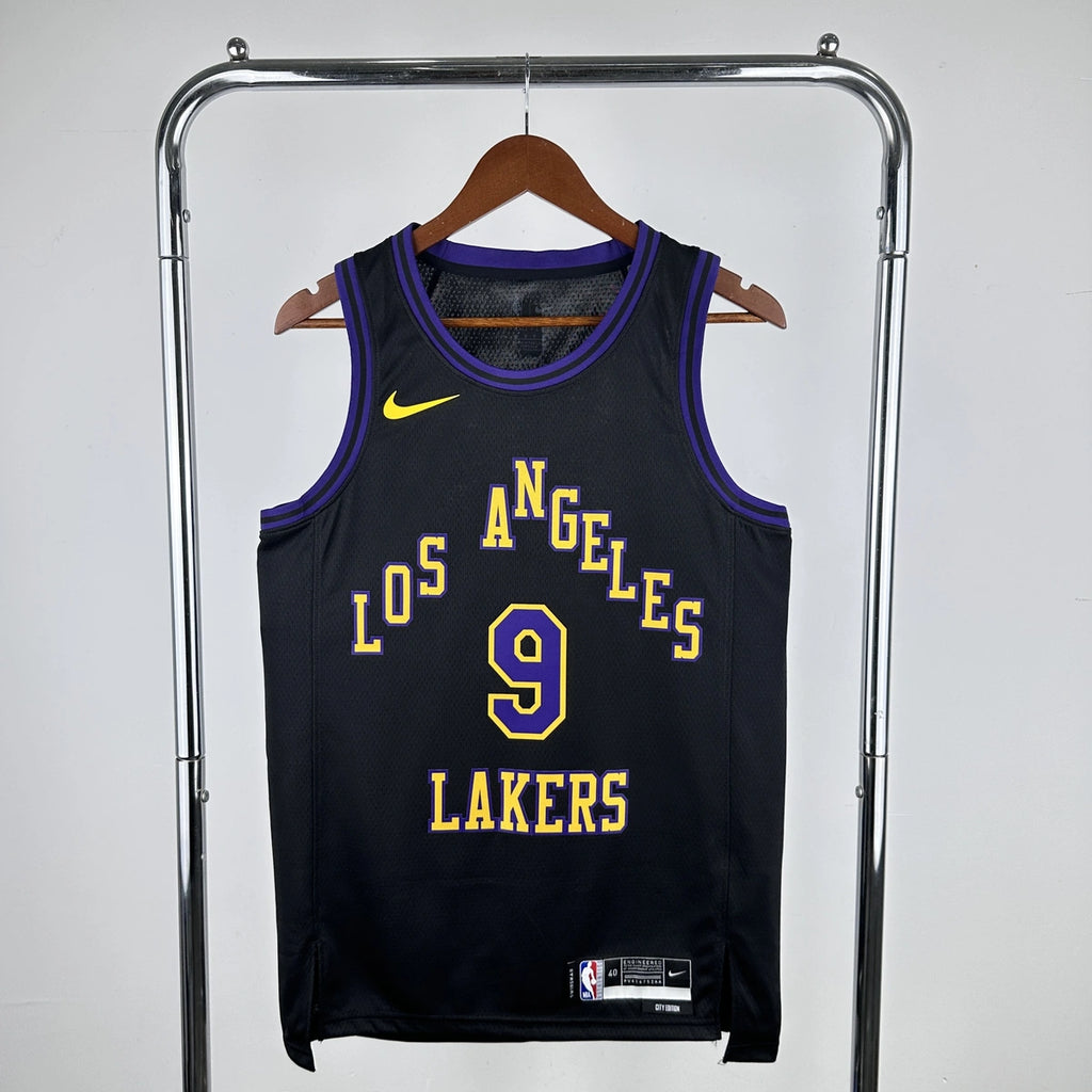 Bronny James No.9 Los Angeles Lakers City Edition Jersey 2025-26 NBA Authentic Swingman Jersey - View 1