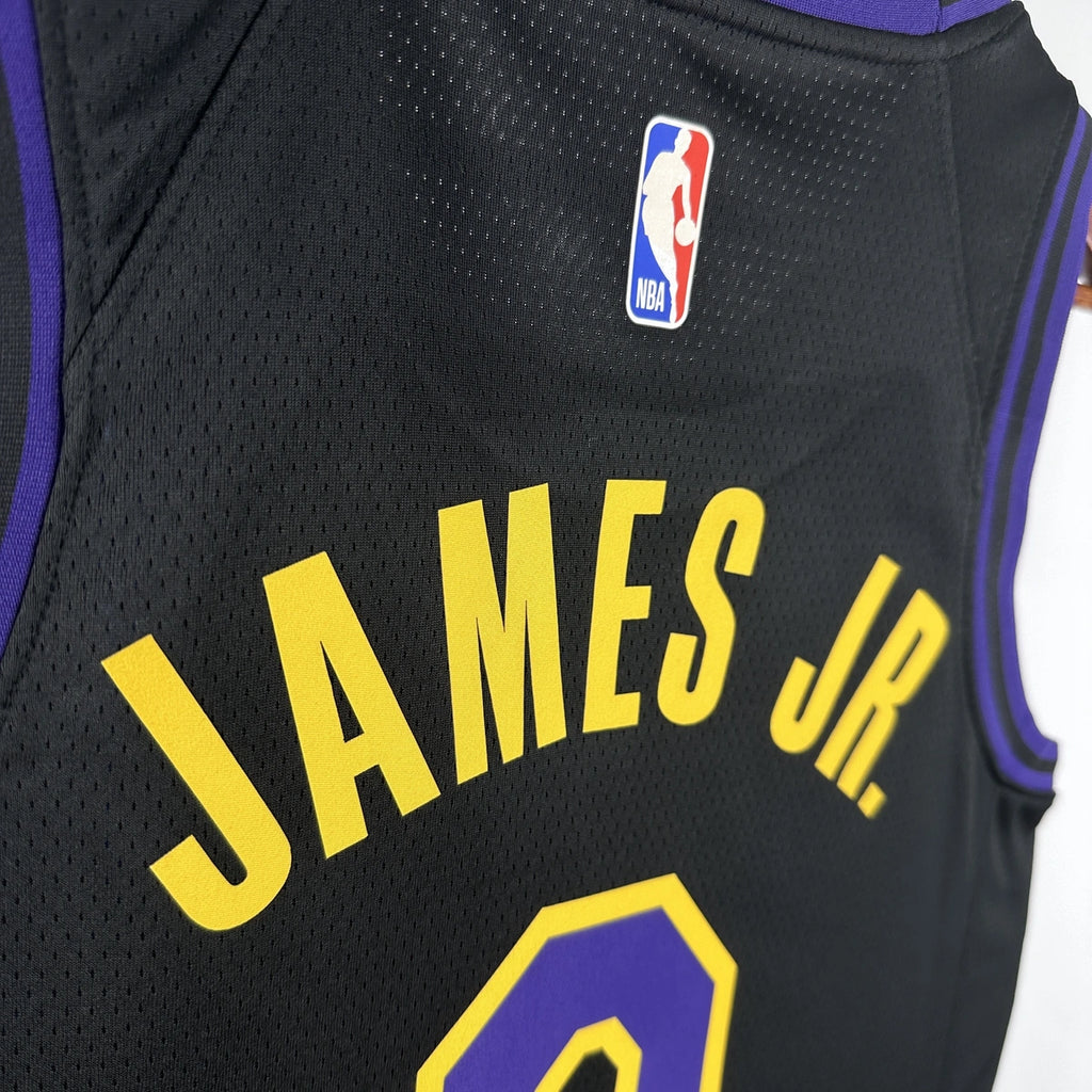 Bronny James No.9 Los Angeles Lakers City Edition Jersey 2025-26 NBA Authentic Swingman Jersey - View 5