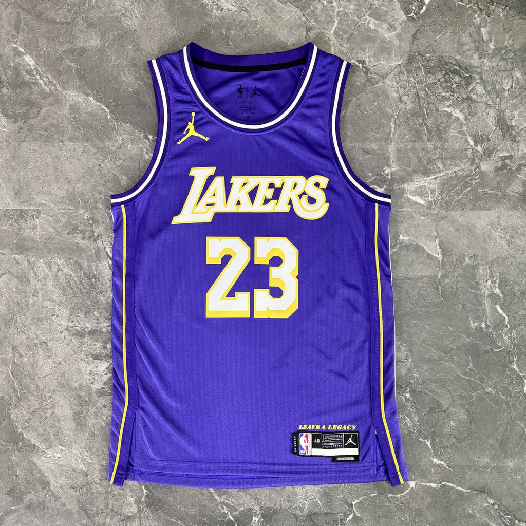 LeBron James No.23 Los Angeles Lakers Air Jordan Edition Jersey 2025-26 NBA Authentic Swingman Jersey - View 10
