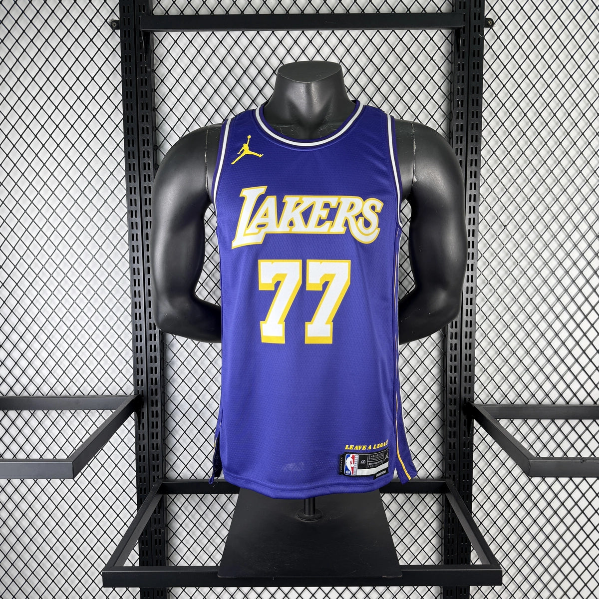 Luka Doncic No.77 Los Angeles Lakers Air Jordan Edition Jersey 2025-26 NBA Authentic Swingman Jersey - View 1