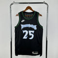 Derrick Rose No.25 Minnesota Timberwolves Throwback Jersey 2025-26 NBA Authentic Swingman Jersey - View 1