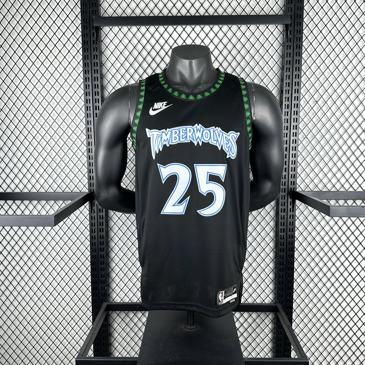 Derrick Rose No.25 Minnesota Timberwolves Throwback Jersey 2025-26 NBA Authentic Swingman Jersey - View 3