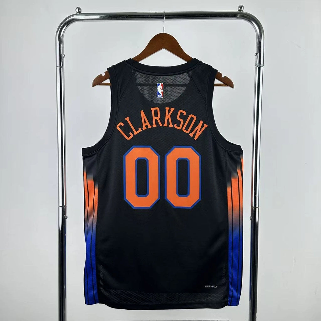Jordan Clarkson No.00 New York Knicks Limited Edition Jersey 2025-26 NBA Authentic Swingman Jersey - View 2