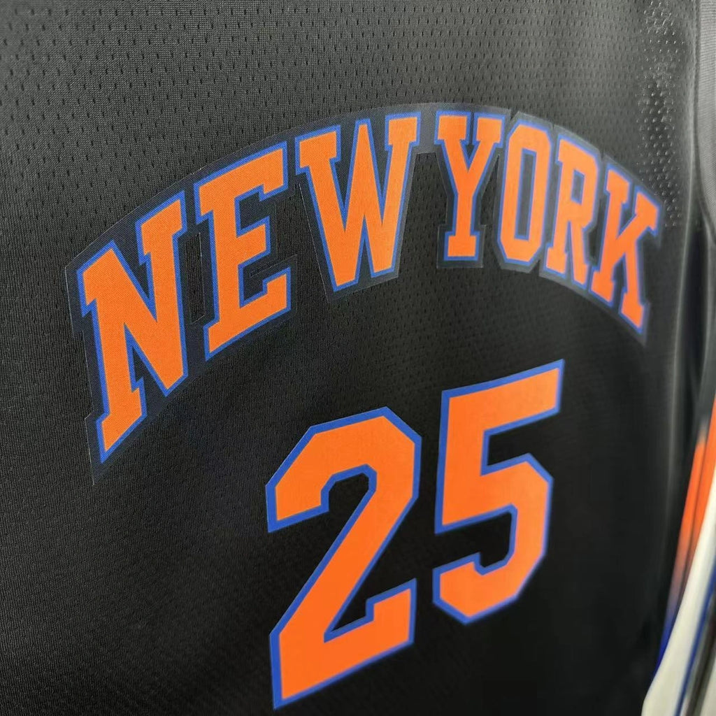 Mikal Bridges No.25 New York Knicks Statement Edition Jersey 2025-26 NBA Authentic Swingman Jersey - View 2