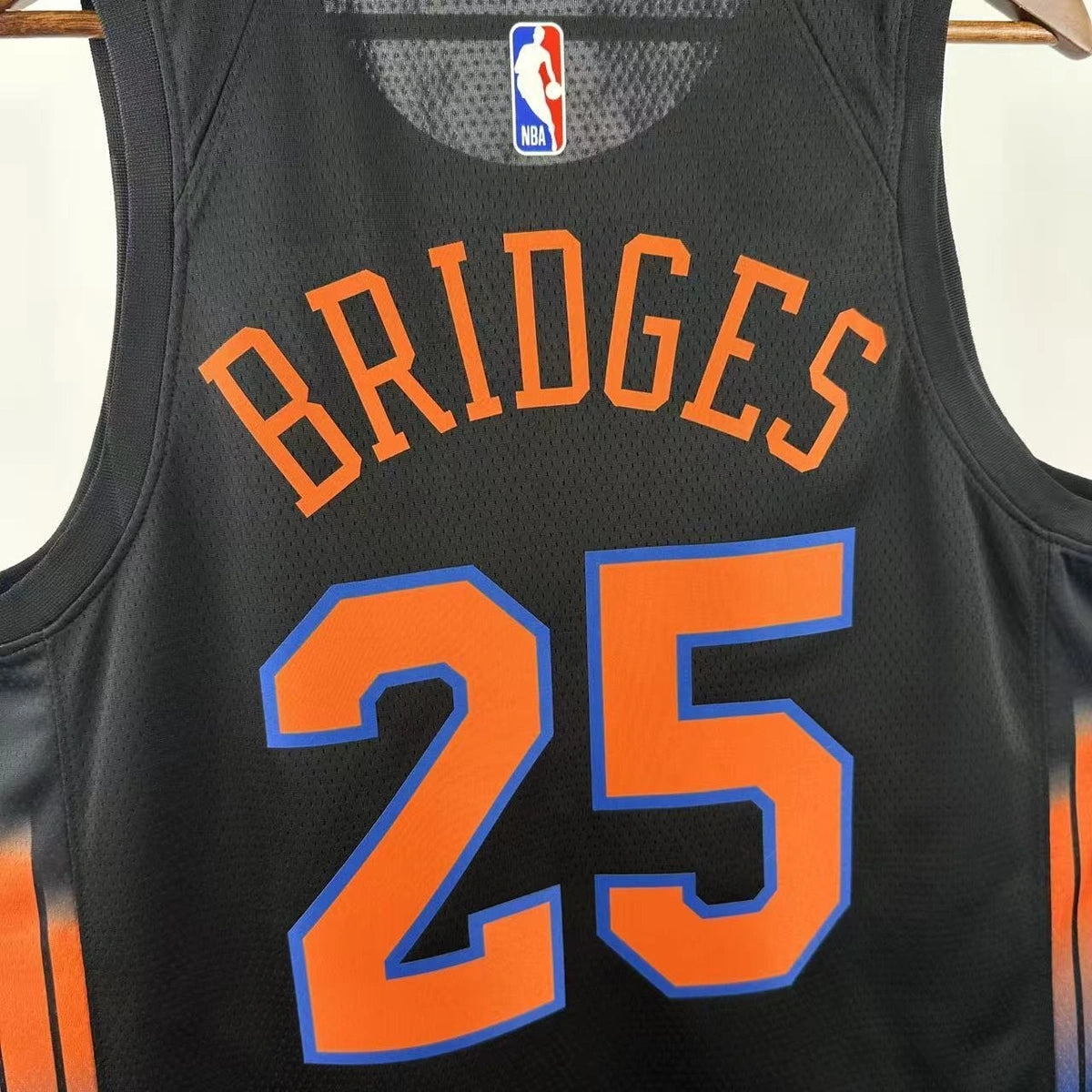 Mikal Bridges No.25 New York Knicks Statement Edition Jersey 2025-26 NBA Authentic Swingman Jersey - View 7