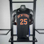 Mikal Bridges No.25 New York Knicks Statement Edition Jersey 2025-26 NBA Authentic Swingman Jersey - View 8