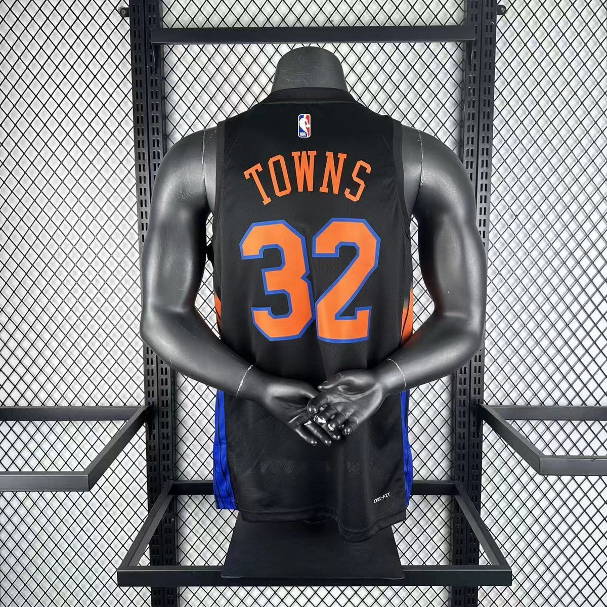 Karl-Anthony Towns No.32 New York Knicks Statement Edition Jersey 2025-26 NBA Authentic Swingman Jersey - View 10