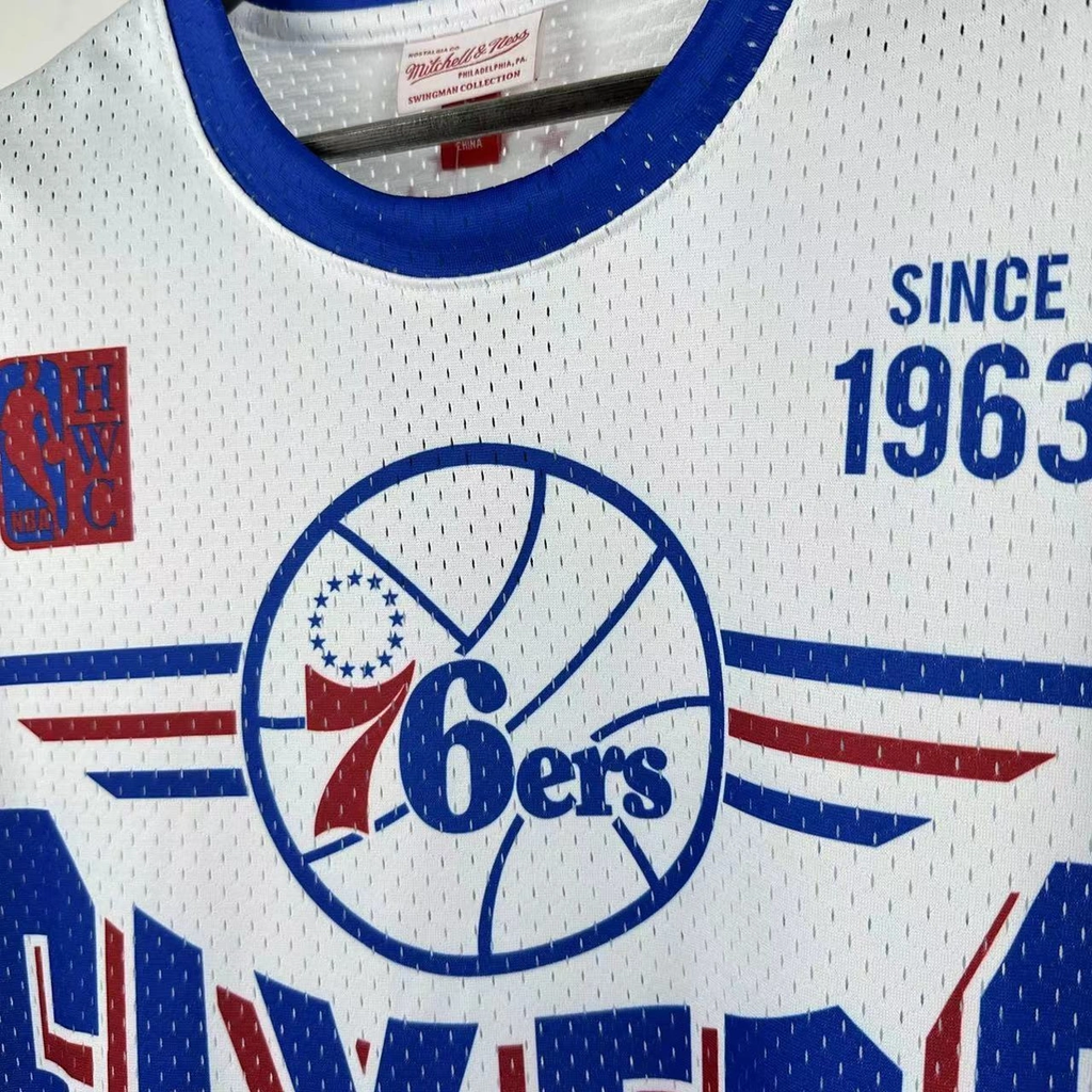 Philadelphia 76ers Mitchell & Ness Hardwood Classics Retro Tee 2026 - View 6