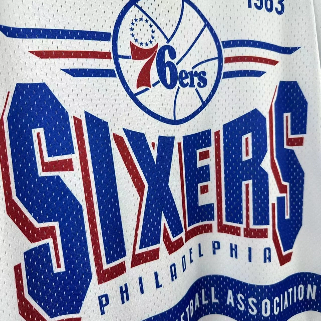 Philadelphia 76ers Mitchell & Ness Hardwood Classics Retro Tee 2026 - View 7