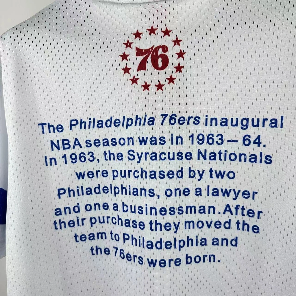 Philadelphia 76ers Mitchell & Ness Hardwood Classics Retro Tee 2026 - View 13