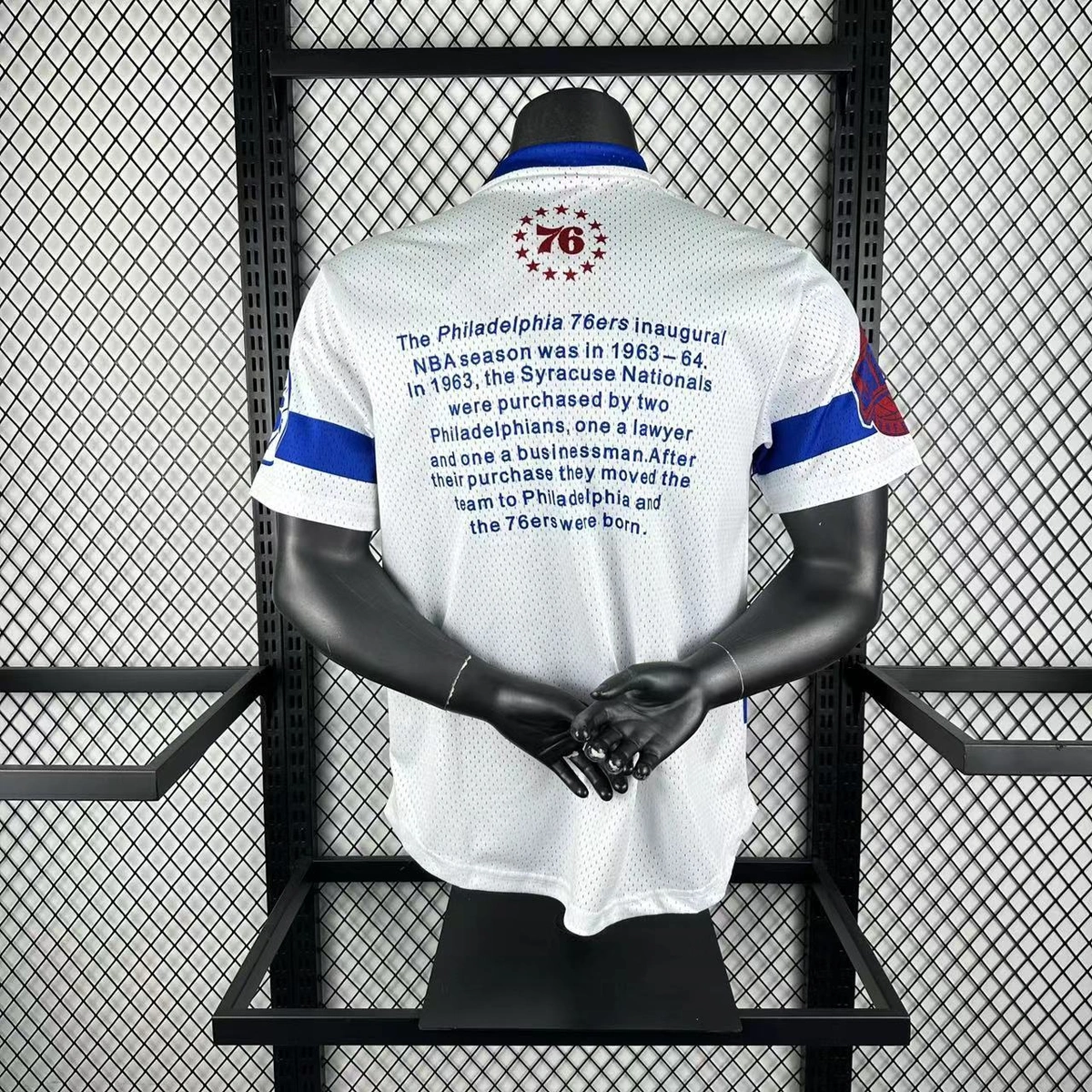 Philadelphia 76ers Mitchell & Ness Hardwood Classics Retro Tee 2026 - View 15