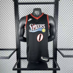Tyrese Maxey No.0 Philadelphia 76ers Throwback Black Jersey 2025-26 NBA Authentic Swingman Jersey - View 9