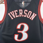 Allen Iverson No.3 Philadelphia 76ers Throwback Black Jersey 2025-26 NBA Authentic Swingman Jersey - View 7