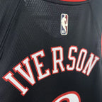 Allen Iverson No.3 Philadelphia 76ers Throwback Black Jersey 2025-26 NBA Authentic Swingman Jersey - View 8