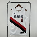 Damian Lillard No.0 Portland Trail Blazers Home White Jersey 2025-26 NBA Authentic Swingman Jersey - View 1