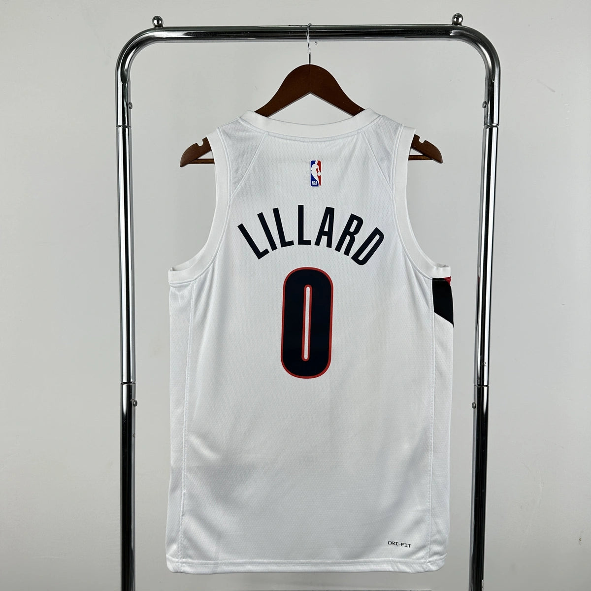 Damian Lillard No.0 Portland Trail Blazers Home White Jersey 2025-26 NBA Authentic Swingman Jersey - View 2