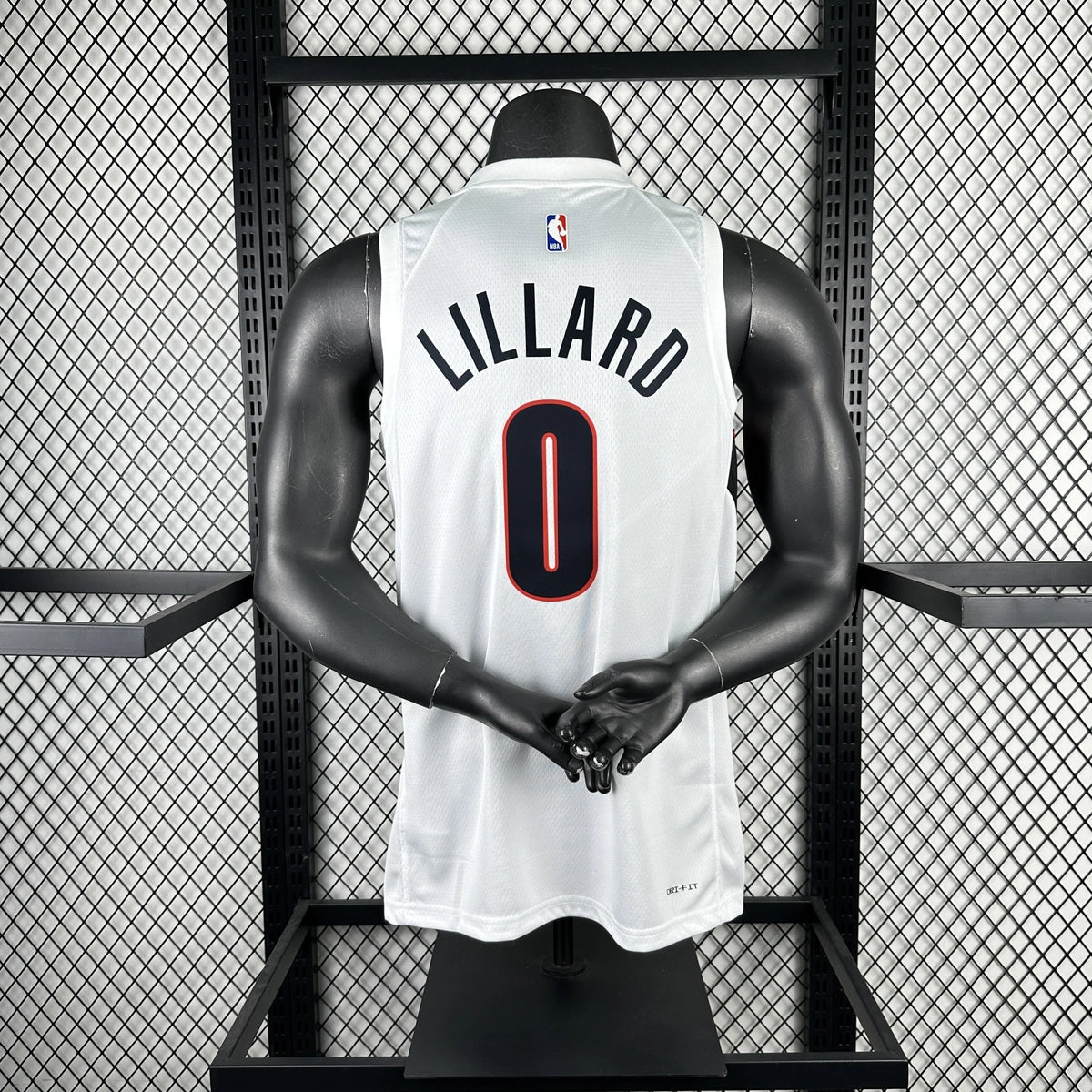 Damian Lillard No.0 Portland Trail Blazers Home White Jersey 2025-26 NBA Authentic Swingman Jersey - View 4