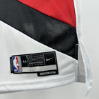 Damian Lillard No.0 Portland Trail Blazers Home White Jersey 2025-26 NBA Authentic Swingman Jersey - View 8