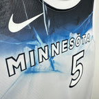 Timberwolves ChestLogo City Jersey in White Flatlay 008