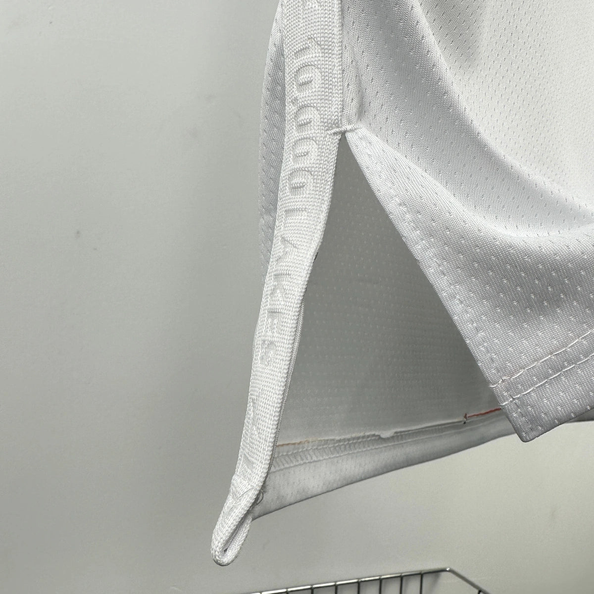 Timberwolves FabricDetail City Jersey in White Hanging 006
