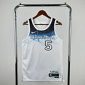 Timberwolves FrontFull City Jersey in White Hanging 001