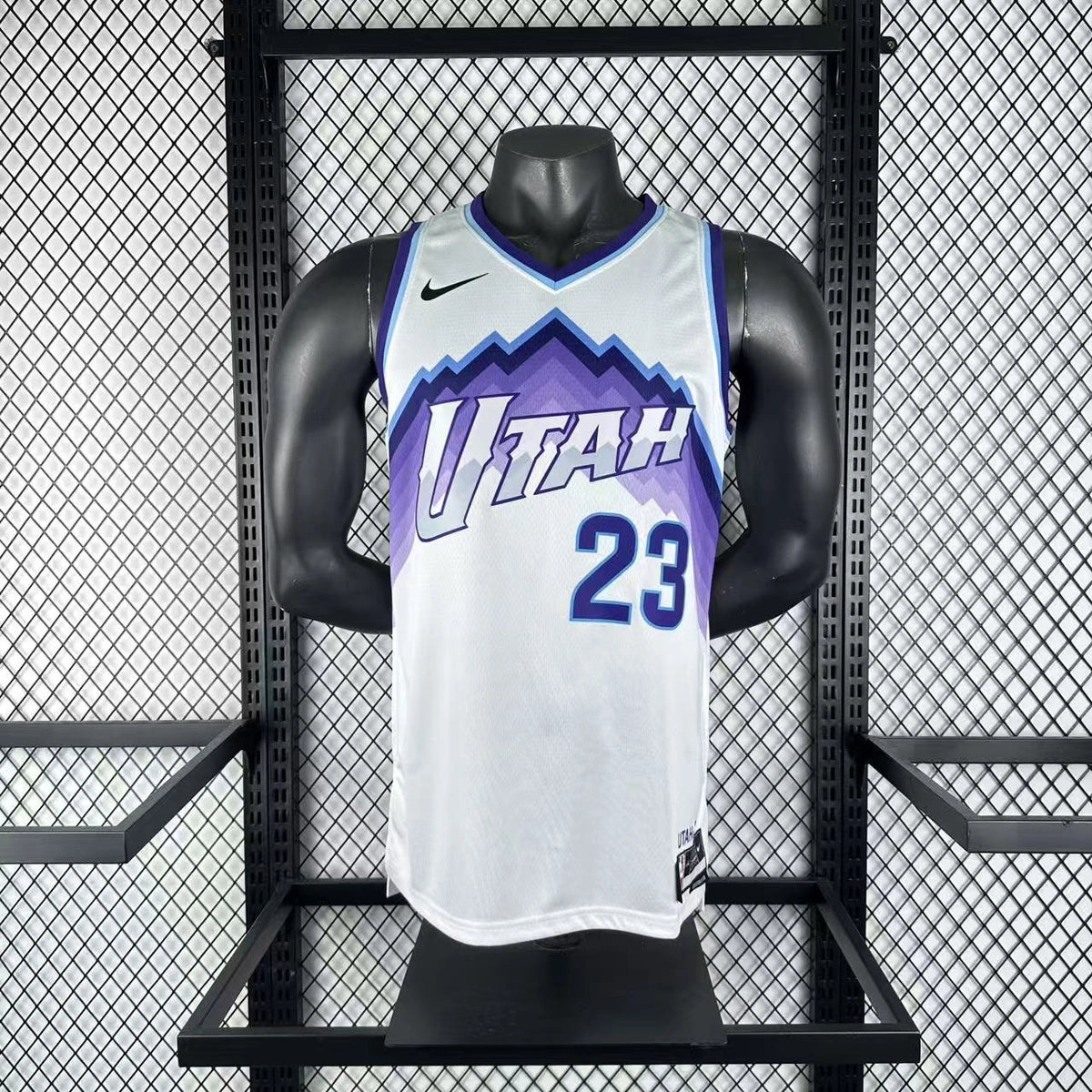 John Collins No.23 Utah Jazz Home White Jersey 2025-26 NBA Authentic Swingman Jersey - View 2