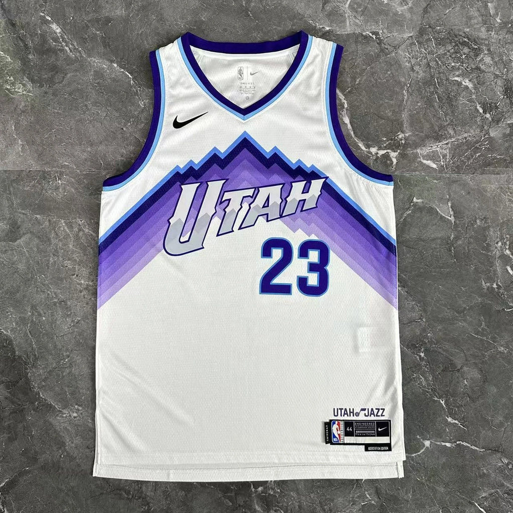 John Collins No.23 Utah Jazz Home White Jersey 2025-26 NBA Authentic Swingman Jersey - View 3