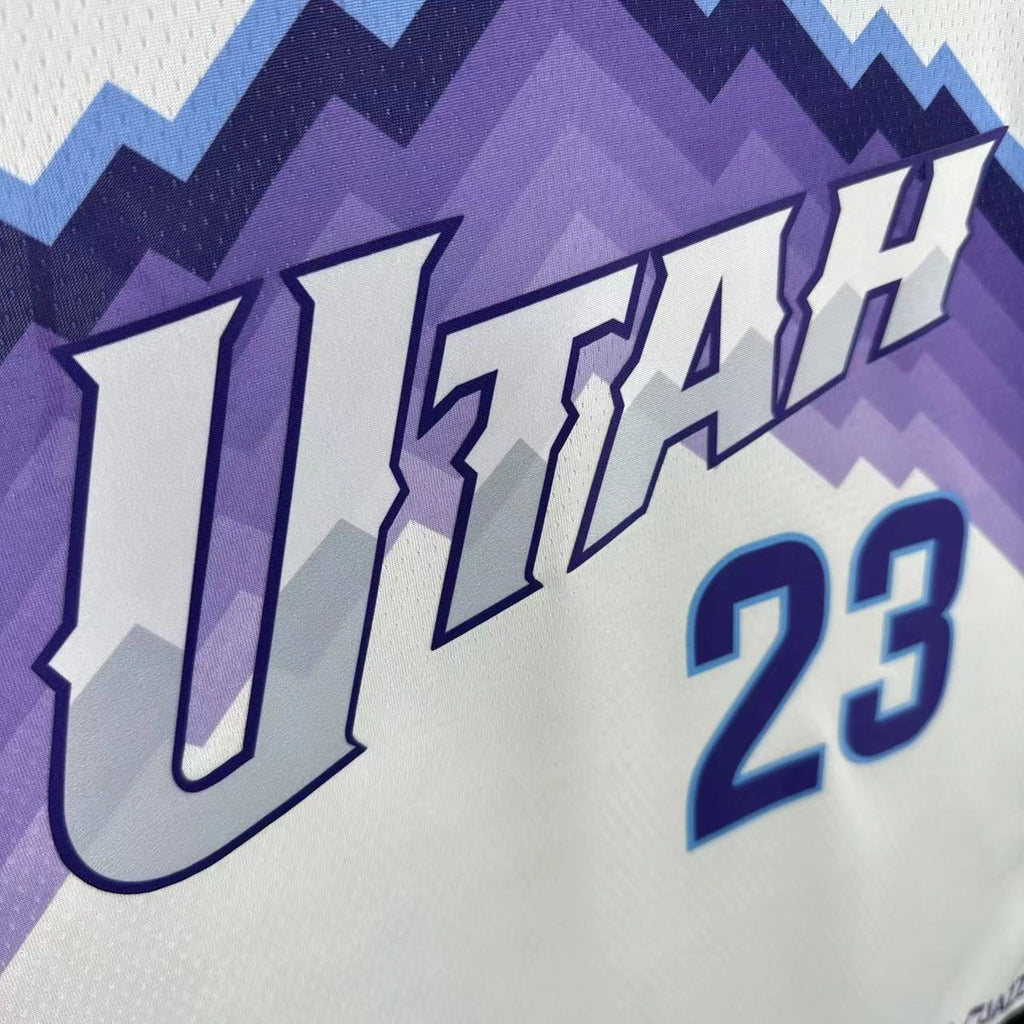 John Collins No.23 Utah Jazz Home White Jersey 2025-26 NBA Authentic Swingman Jersey - View 8