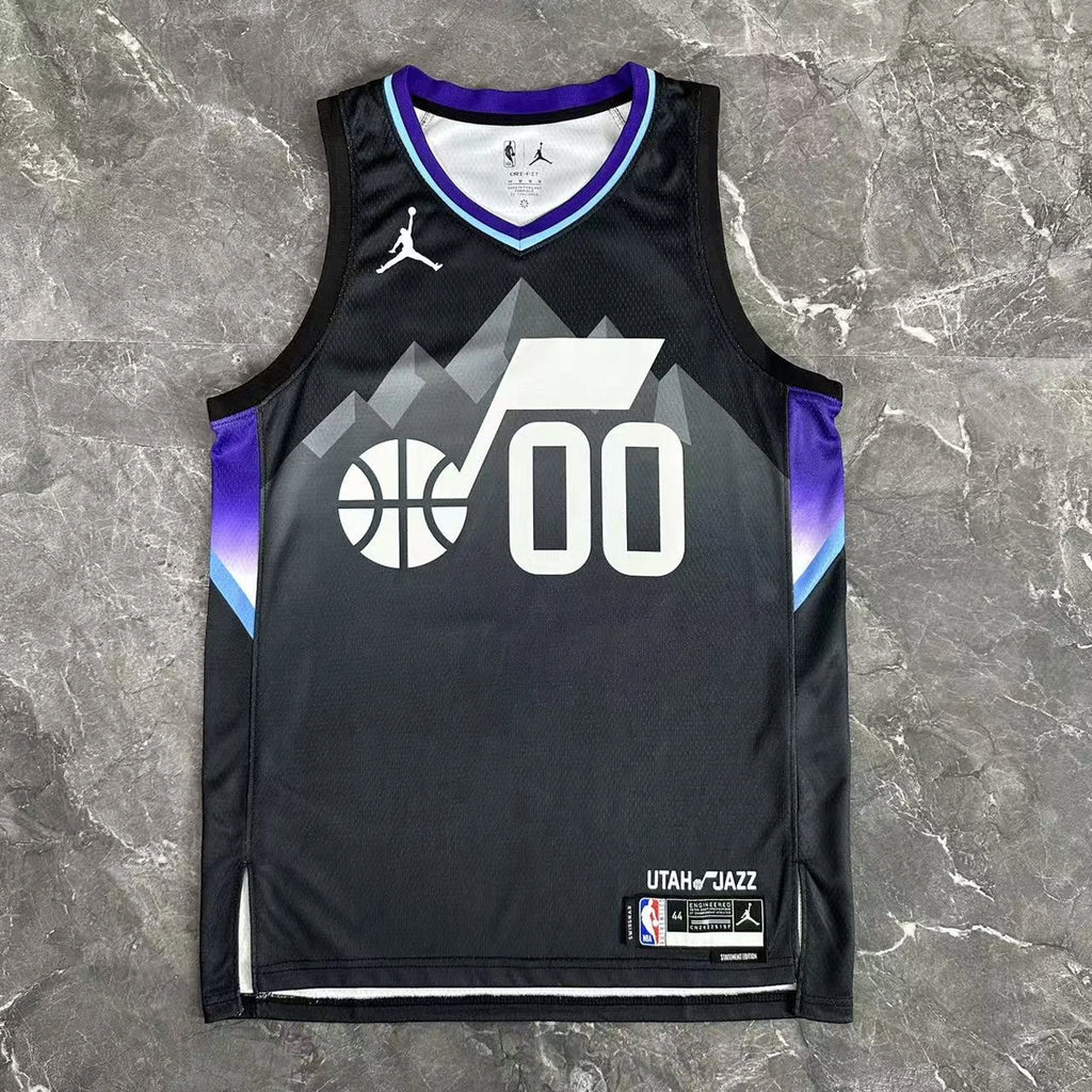 Jordan Clarkson No.00 Utah Jazz Air Jordan Edition Jersey 2025-26 NBA Authentic Swingman Jersey - View 3