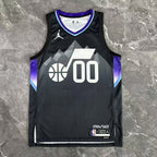Jordan Clarkson No.00 Utah Jazz Air Jordan Edition Jersey 2025-26 NBA Authentic Swingman Jersey - View 3