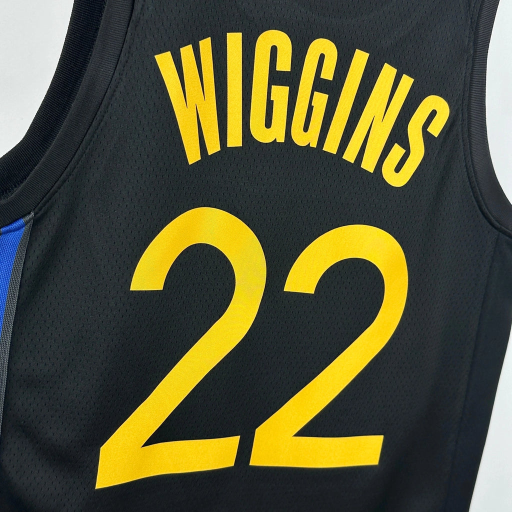 Warriors FabricDetail AirJordan Jersey in Black Hanging 005
