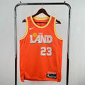 Cleveland Cavaliers 2025-26 city edition basketball jersey front view in team colors for basketball fans