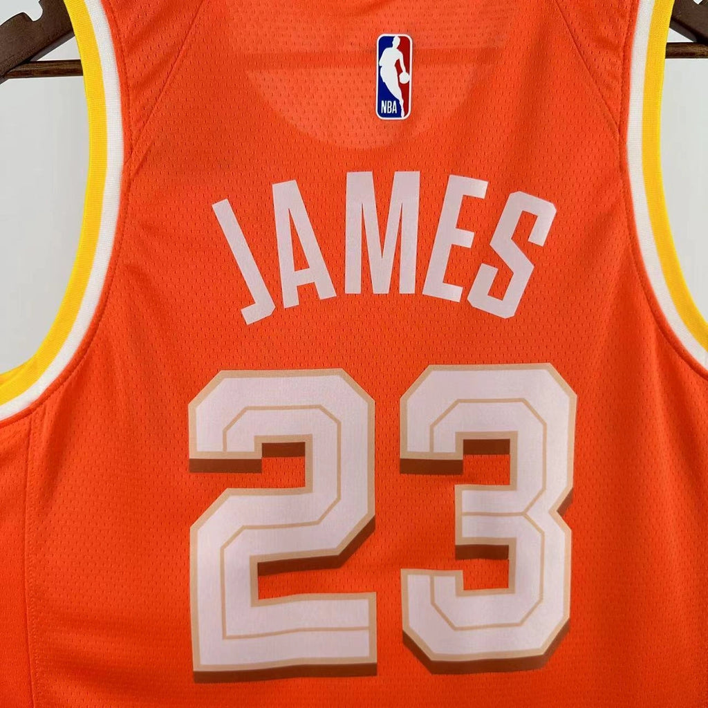 Cleveland Cavaliers 2025-26 city edition basketball jersey detailed side view in team colors for basketball fans