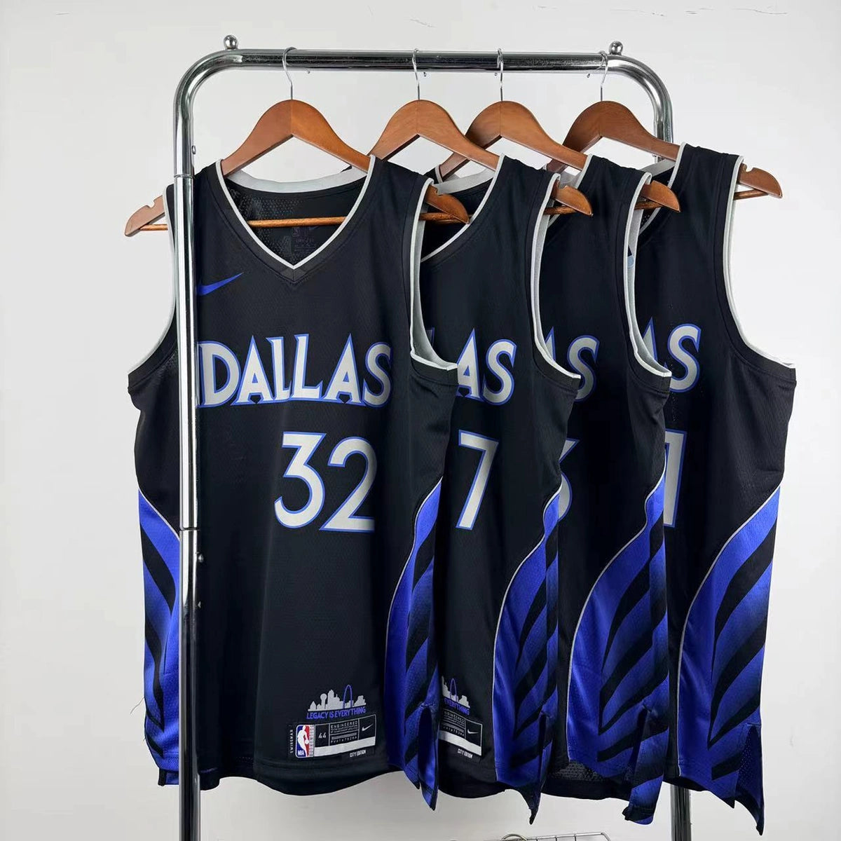 Dallas Mavericks 2025-26 city edition basketball jersey front view in team colors for basketball fans