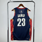 Cleveland Cavaliers 2025-26 throwback edition basketball jersey front view in team colors for basketball fans