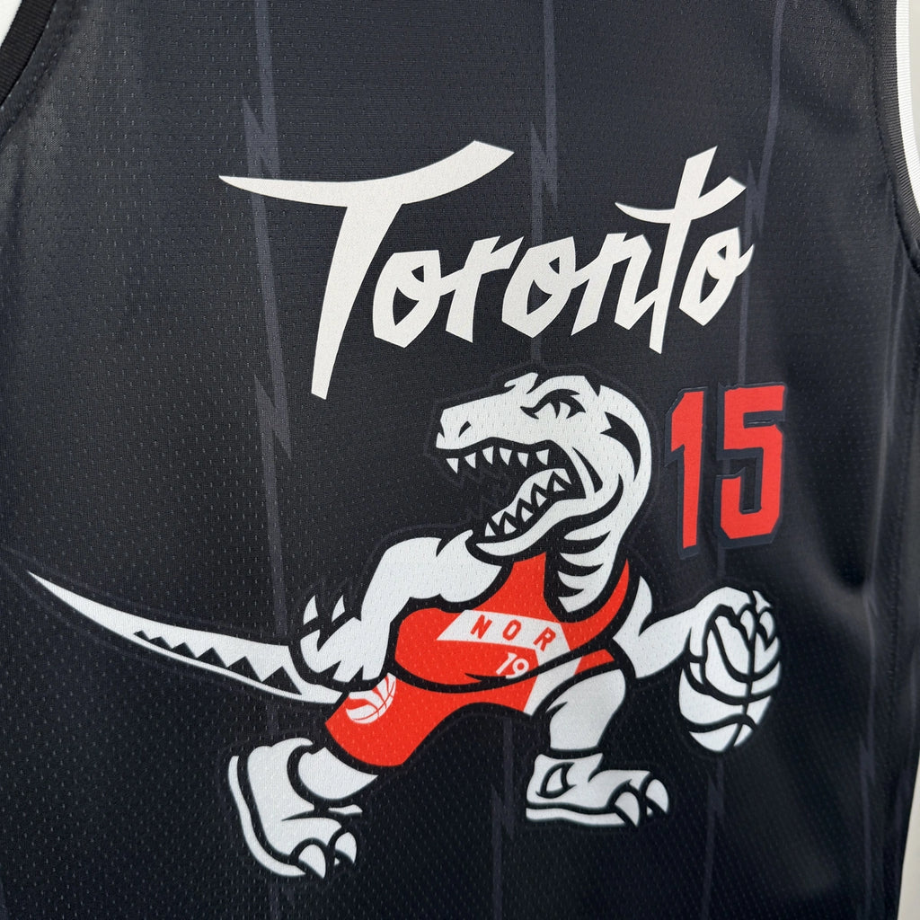 Toronto Raptors 2025-26 city edition basketball jersey additional angle view in team colors for basketball fans
