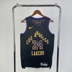 Los Angeles Lakers 2025-26 city edition basketball jersey front view in team colors for basketball fans