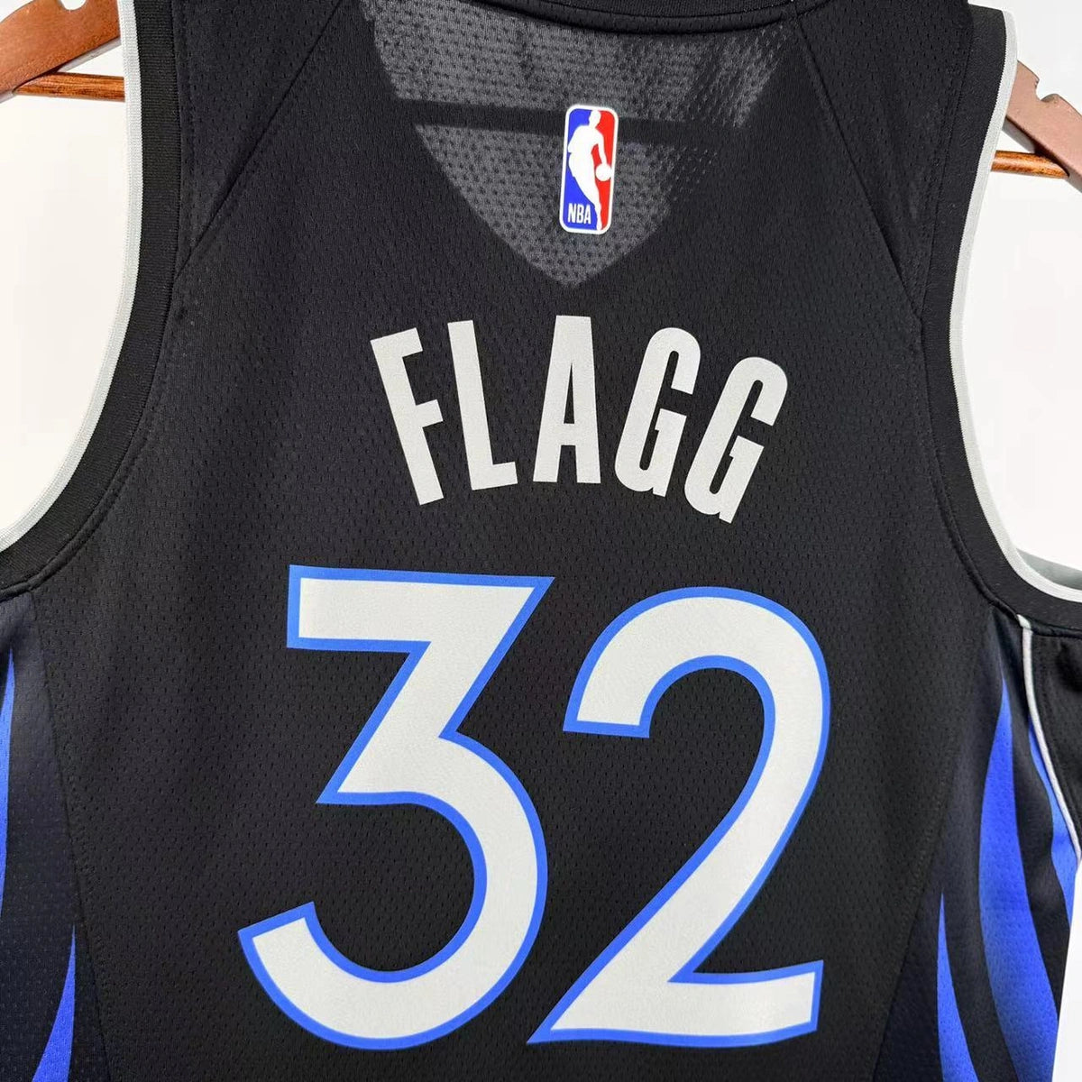 Dallas Mavericks 2025-26 city edition basketball jersey close-up of team logo embroidery in team colors for basketball fans