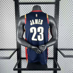 Cleveland Cavaliers 2025-26 throwback edition basketball jersey close-up of team logo embroidery in team colors for basketball fans