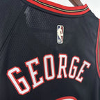 Philadelphia 76ers 2025-26 throwback edition basketball jersey close-up of collar and neckline stitching in black for basketball fans