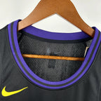 Los Angeles Lakers 2025-26 city edition basketball jersey close-up of team logo embroidery in team colors for basketball fans