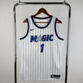 Orlando Magic 2025-26 home basketball jersey front view in white for basketball fans