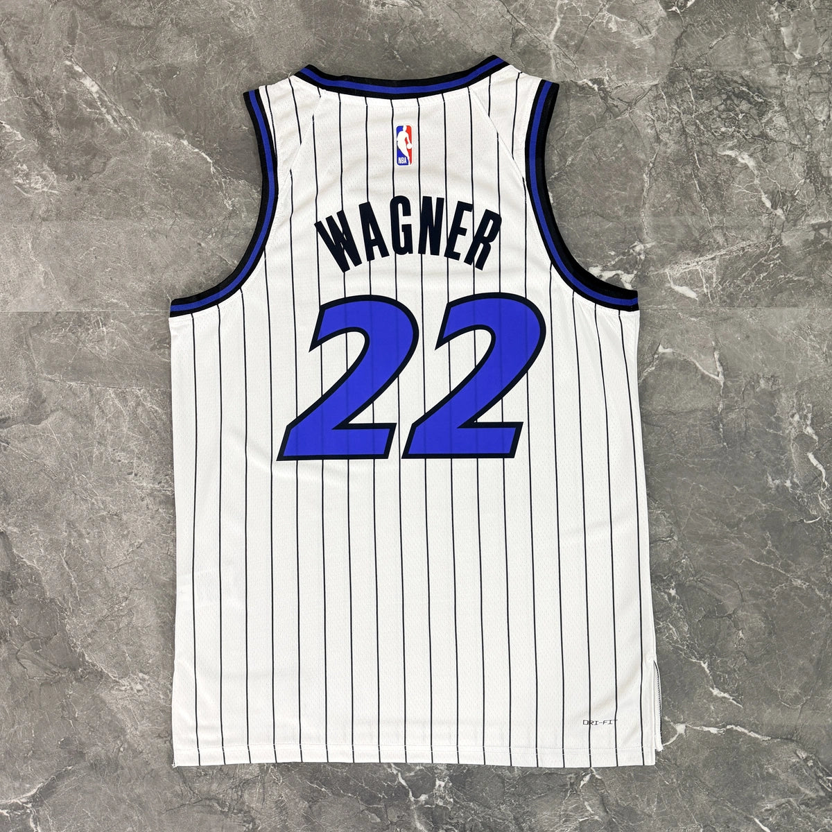 Orlando Magic 2025-26 home basketball jersey back view in white for basketball fans