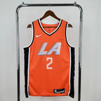 LA Clippers 2025-26 city edition basketball jersey front view in team colors for basketball fans