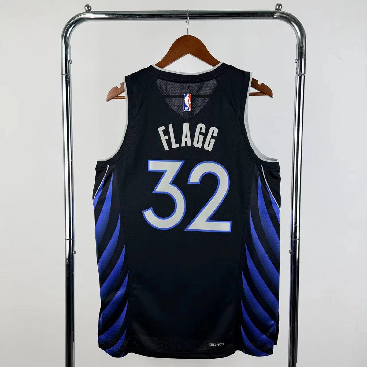 Dallas Mavericks 2025-26 city edition basketball jersey back flat lay view in team colors for basketball fans