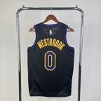 Los Angeles Lakers 2025-26 city edition basketball jersey back view in team colors for basketball fans