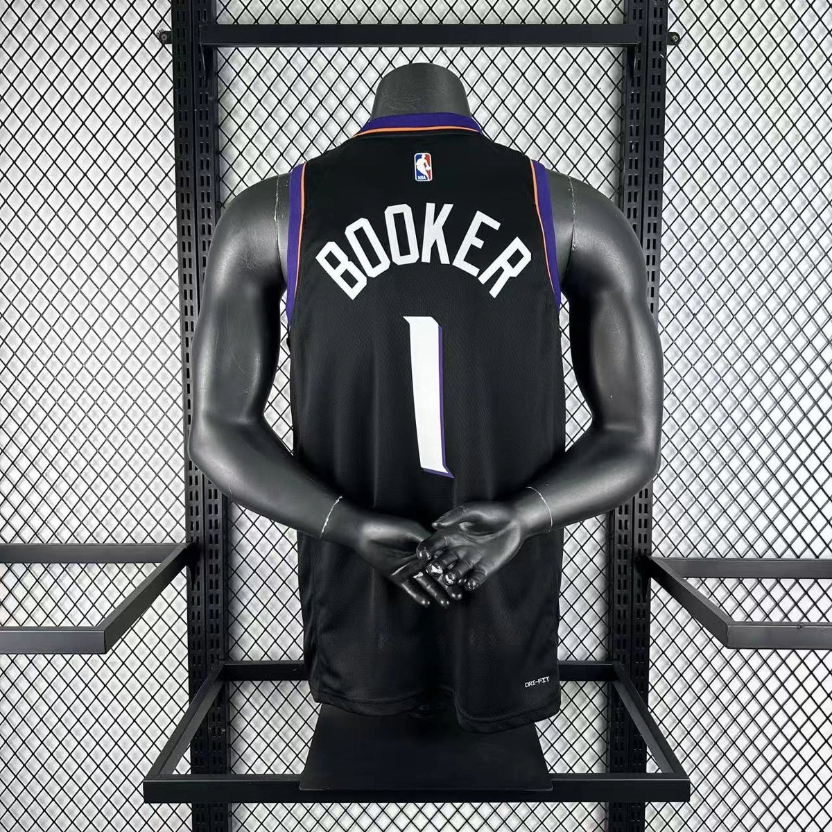 Phoenix Suns 2025-26 limited edition basketball jersey angled front view in team colors for basketball fans