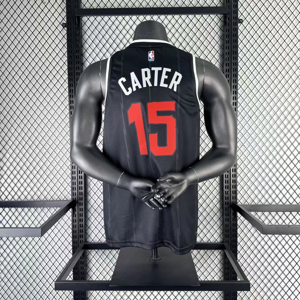 Toronto Raptors 2025-26 city edition basketball jersey side angle view in team colors for basketball fans